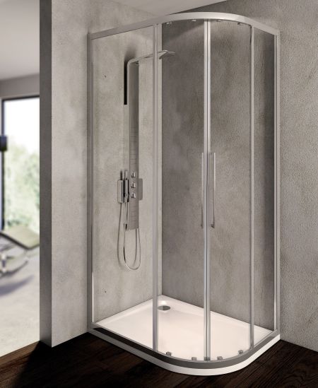 Dušinurk KUBO R, kumer 70×90x195cm, 6 mm kirgas klaas (Ideal Clean), Ideal Standard